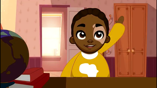 Wazi is a character in an animation video made available by the department of health to help parents explain Covid-19 to their children.