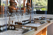 Tools and instruments behind the gin-making experience at the Cape Saint Blaize Artisanal Distillery.