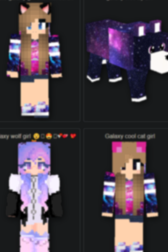 Galaxy Skin | Boy and Girl | for mcpe