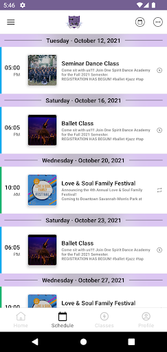 Screenshot One Spirit Dance Academy