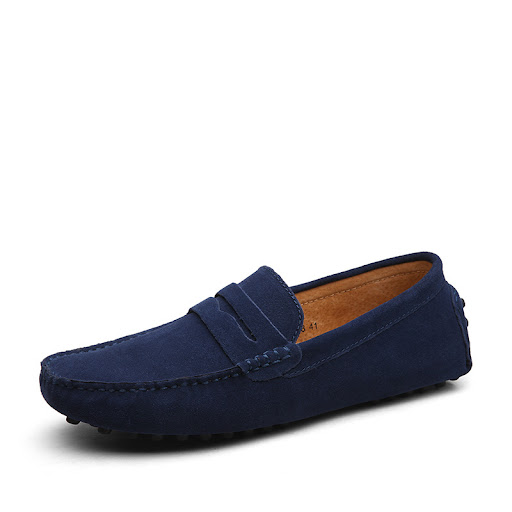 Title 10, New British Mens Suede Leather Beanie Shoes. C...
