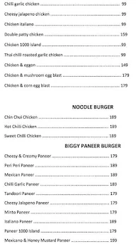 Cheesy Juicy Burgers menu 6