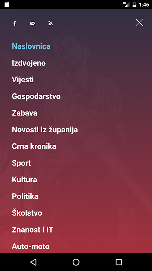Android application Sjeverni.Info screenshort