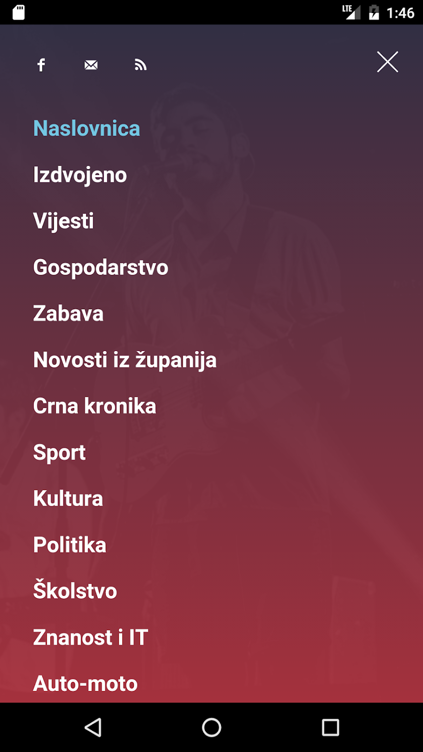 Sjeverni.Info Screen 1