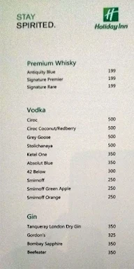 Lounge Bar - Holiday Inn menu 3