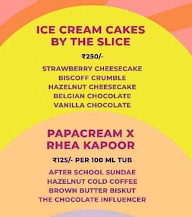 Papacream menu 1