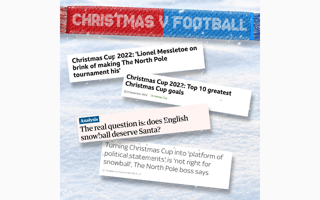 XmasVsFootball - The Football News Xmasifier Preview image 0