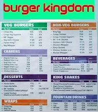 Burger King menu 1