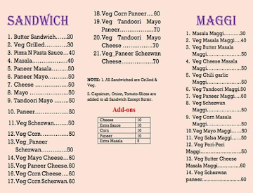 Saanvika Foods menu 