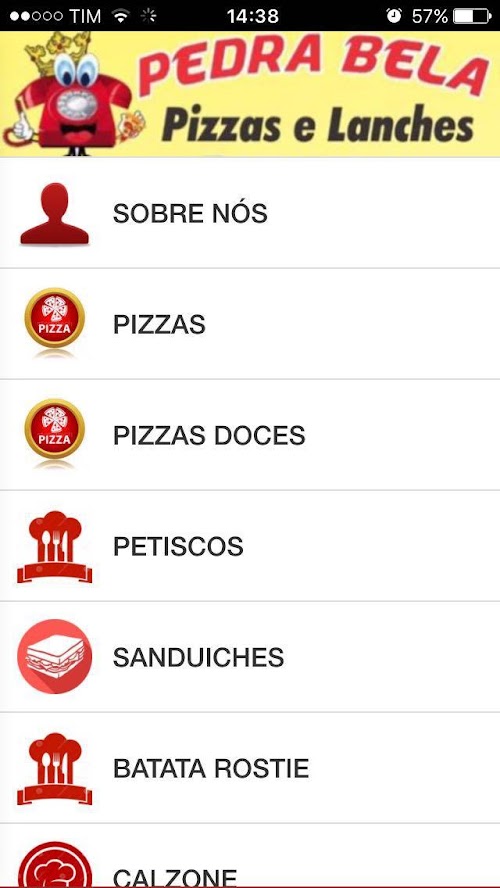 Android application Pedra Bela screenshort