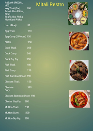 Mitali Restro menu 1