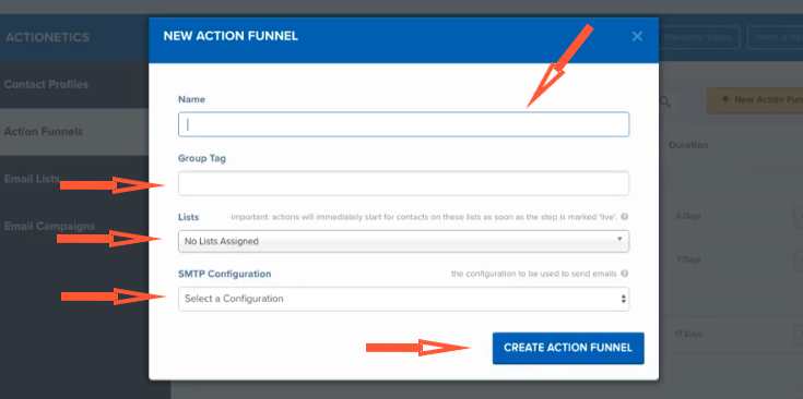 Action Funnel Step 2