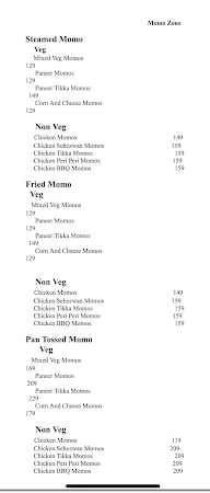 Momo Express menu 1