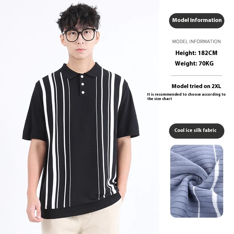 Premium Ice Silk Short Sleeve Shirt, High-Grade Business Style, breathable, elegant and comfortable, perfect for office 