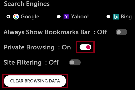 Clear the Browser Cache of LG TV to Fix LG TV error code 137