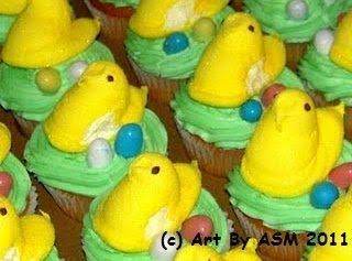 Easter Peeps Cupcakes