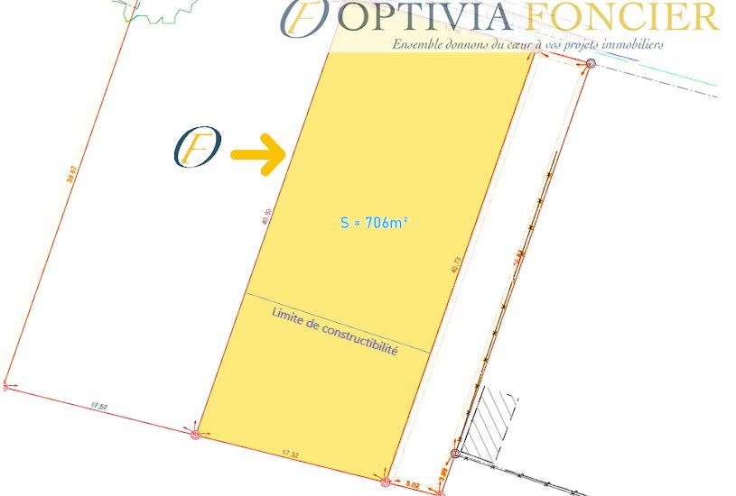  Vente Terrain à bâtir - 706m² à Baulon (35580) 