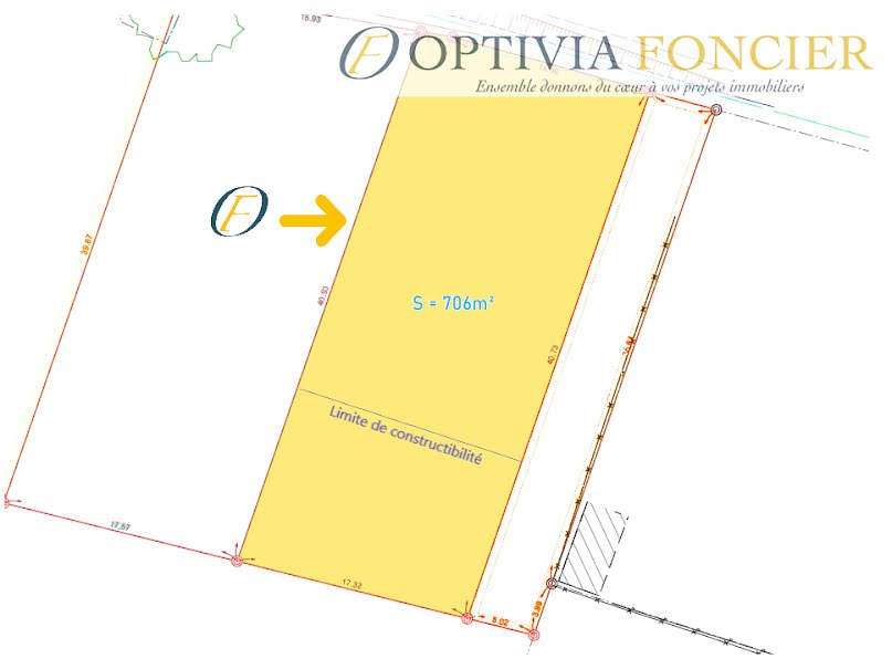 Vente terrain  706 m² à Baulon (35580), 75 000 €