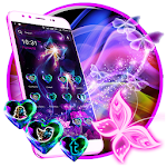 Cover Image of ダウンロード Neon ButterFly Launcher Theme 1.4 APK