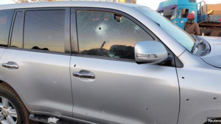 Reuters news agency says cars belonging to the presidency have been found riddled with bullet holes near the home of President Roch Marc Christian Kaboré in Ouagadougou, Burkina Faso