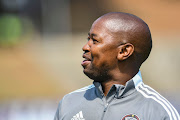 Orlando Pirates reserves coach Joseph Makhanya during the DStv Diski Challenge match between Kaizer Chiefs and Orlando Pirates at King Zwelithini Stadium on September 11.