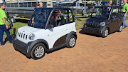 The golf cart-sized EVs are available in two- and four-seat models.