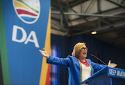 Western Cape Premier Helen Zille welcomes Cape Town mayor Patricia De Lille to the election campaign launch in Mitchells Plain on Sunday. The DA launched it’s City of Cape Town mayoral election campaign at the Swartklip Sports Centre in Tafelsig, Mitchells Plain, on Sunday morning. Picture by David Harrison