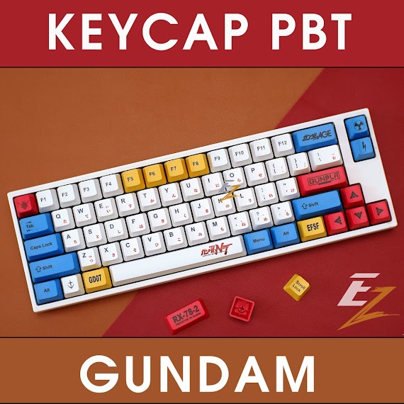 [Mã Skamsale11 Giảm 10% Đơn 200K] Keycap Bàn Phím Oem Gundam Thick Pbt 123 Phím | Ezpc