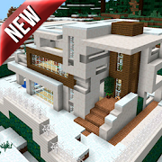 Modern Redstone House MCPE map  Icon