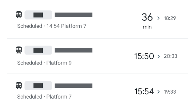 Platform information schedule
