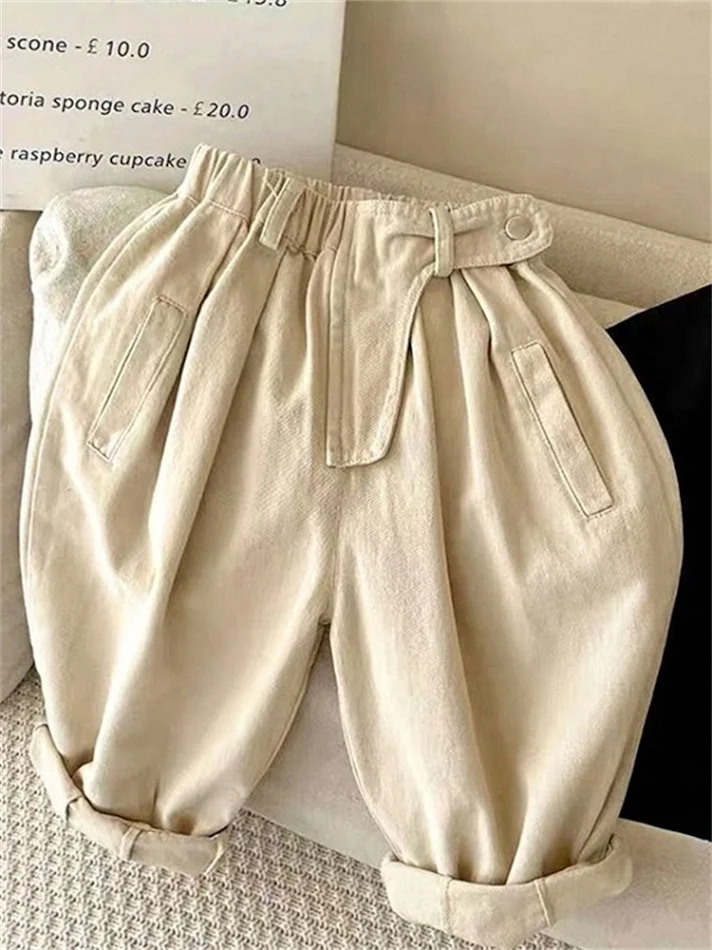 Texture Color Diagonal Pockets Cropped Pants. Stylish and comfortable, these pants offer a modern look and are perfect f