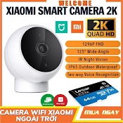 Camera Mini Xiaomi 2K Ngoài Trời - Siêu Góc Rộng , Nhỏ Gọn , Đàm Thoại 2 Chiều (Bảo Hành 12 Tháng)