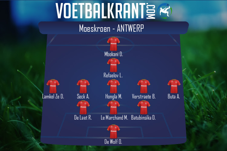 Opstelling Antwerp | Moeskroen - Antwerp (12/04/2021)