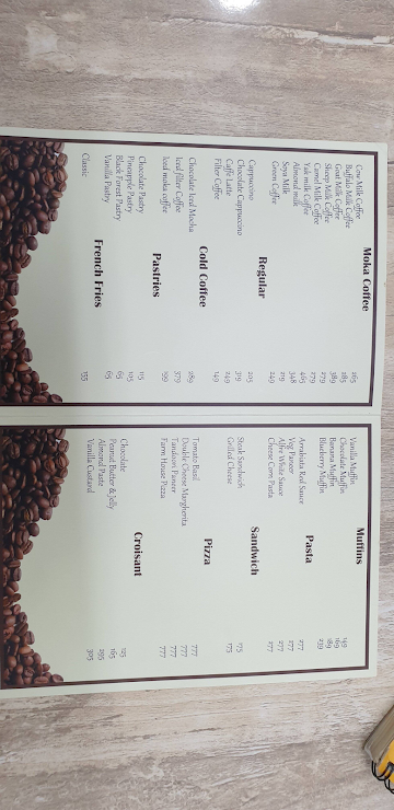 Covet Cafe - CCafe menu 