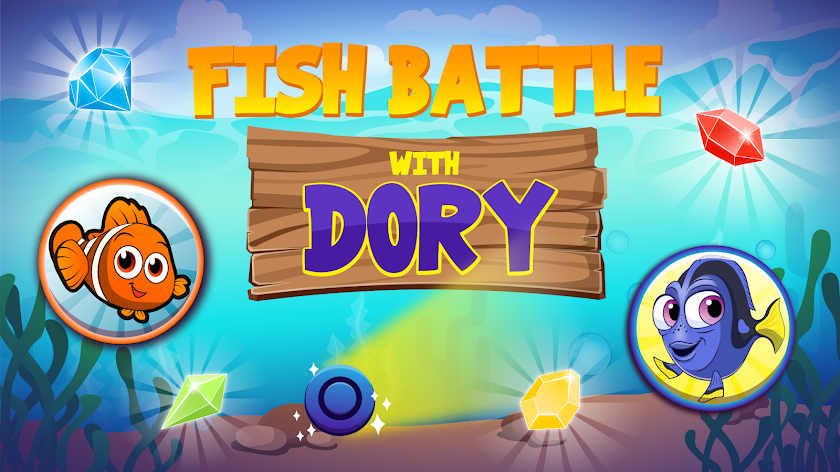 Fish battle with Dori Screen 1