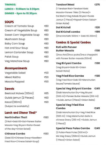 Navarang Chat Bandhar menu 