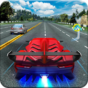 Driving in speed car  Icon
