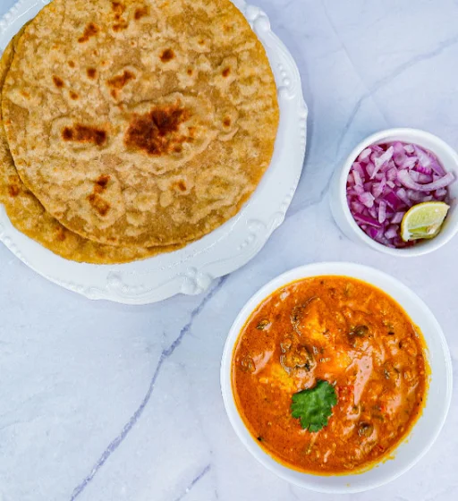 Paneer Butter Masala & Whole Wheat Paratha (3 Parathas)