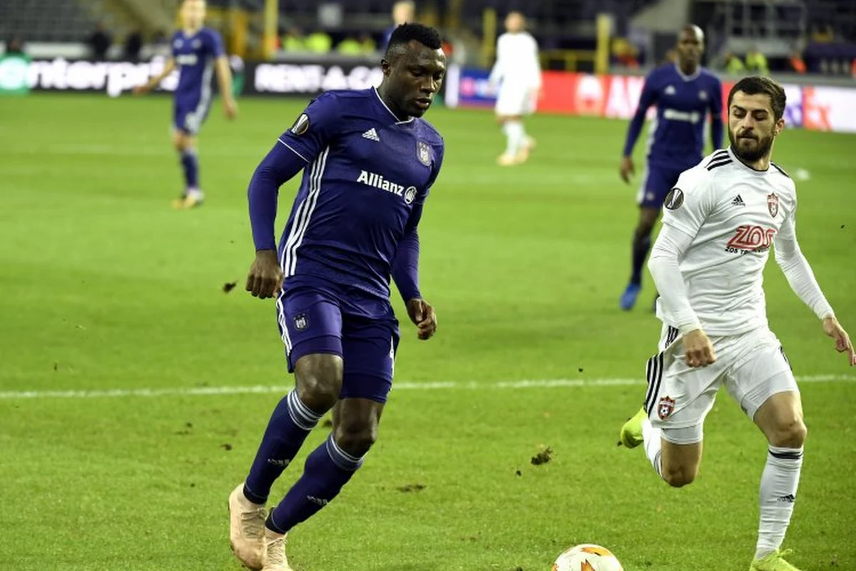 Bubacarr Sanneh devrait revenir à Anderlecht ... qui doit trouver une solution