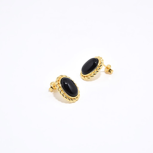 Title 6, French Retro S925 Silver Plated Threaded Agate ...