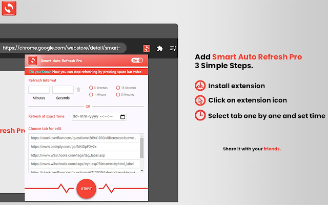 Smart Auto Refresh Chrome Extension Image 5
