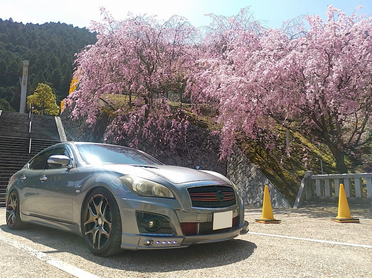 フーガのオカンとプチドライブpart4・4月10日(日)・奈良県吉野郡川上村・丹生川上神社上社⛩️・旅立つ前の手洗い洗車とレンズ磨きに関するカスタム事例の投稿画像1枚目