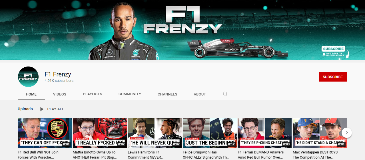 12 Top F1 YouTube Channels To Follow