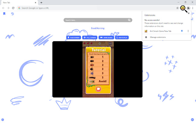 Ant Smash Game New Tab
