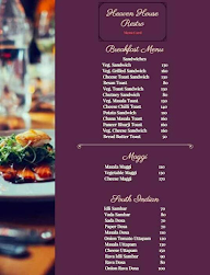 Heaven House Restro menu 2