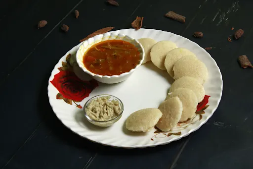 Rava Idli With Sambhar