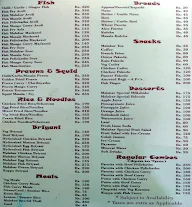 Madras Malabar Kitchen menu 2