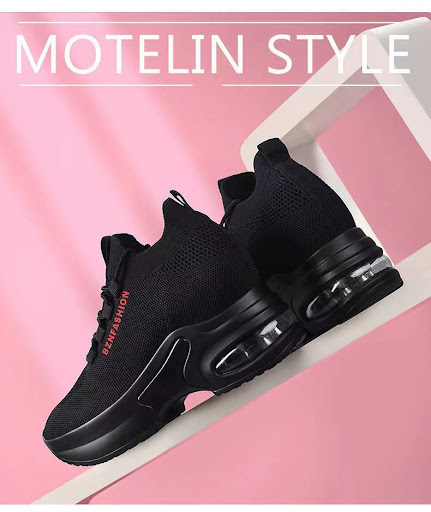 Title 5, Womens Height Increasing Insoles Fly Woven Mes...