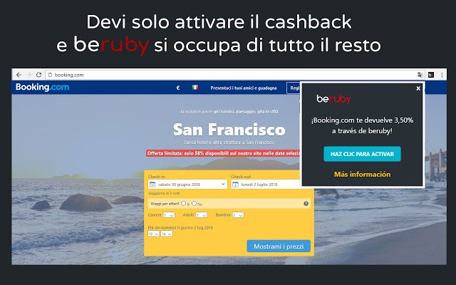 Cashback beruby Italia