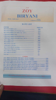 Royal Haji Biryani menu 1